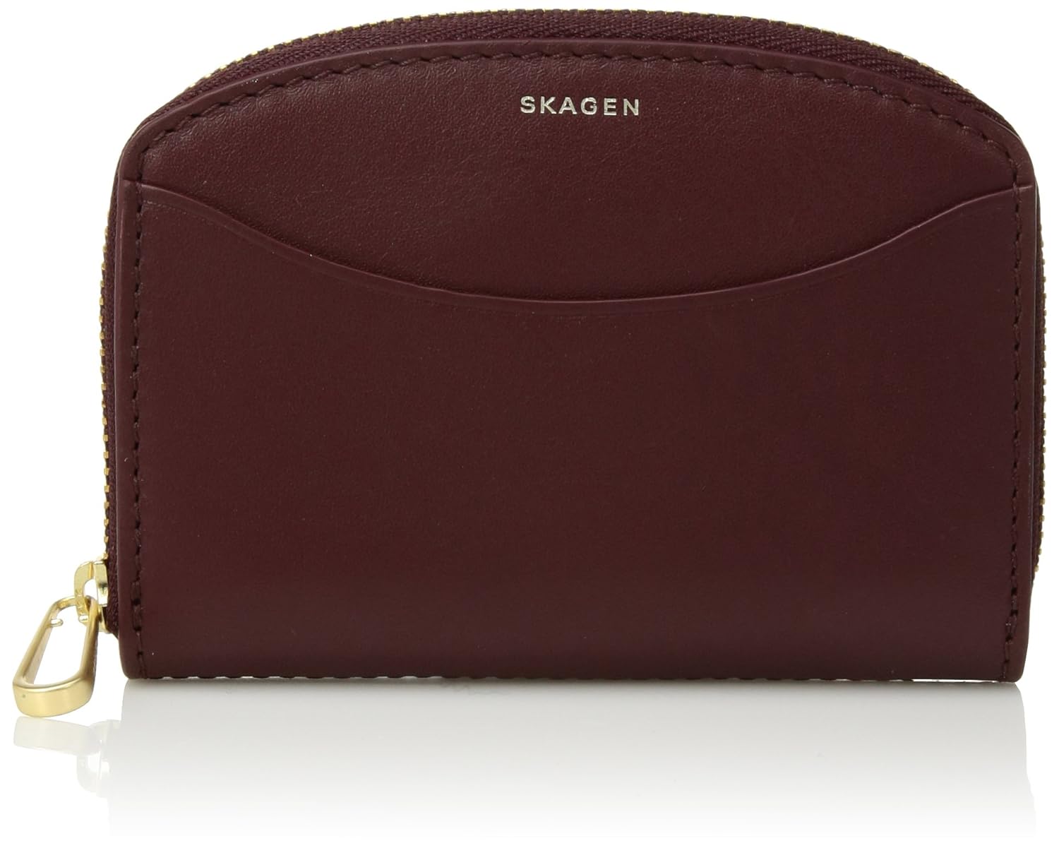 skagen 女式拉链钱包真皮零钱包